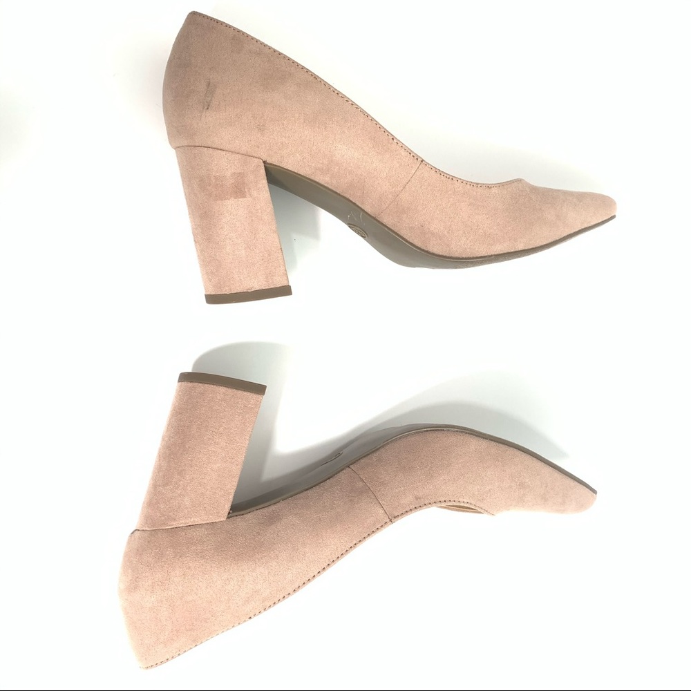 Liz Claiborne Haslett Pink Sz 8.5M Block Heel Shoe - Picture 3 of 9